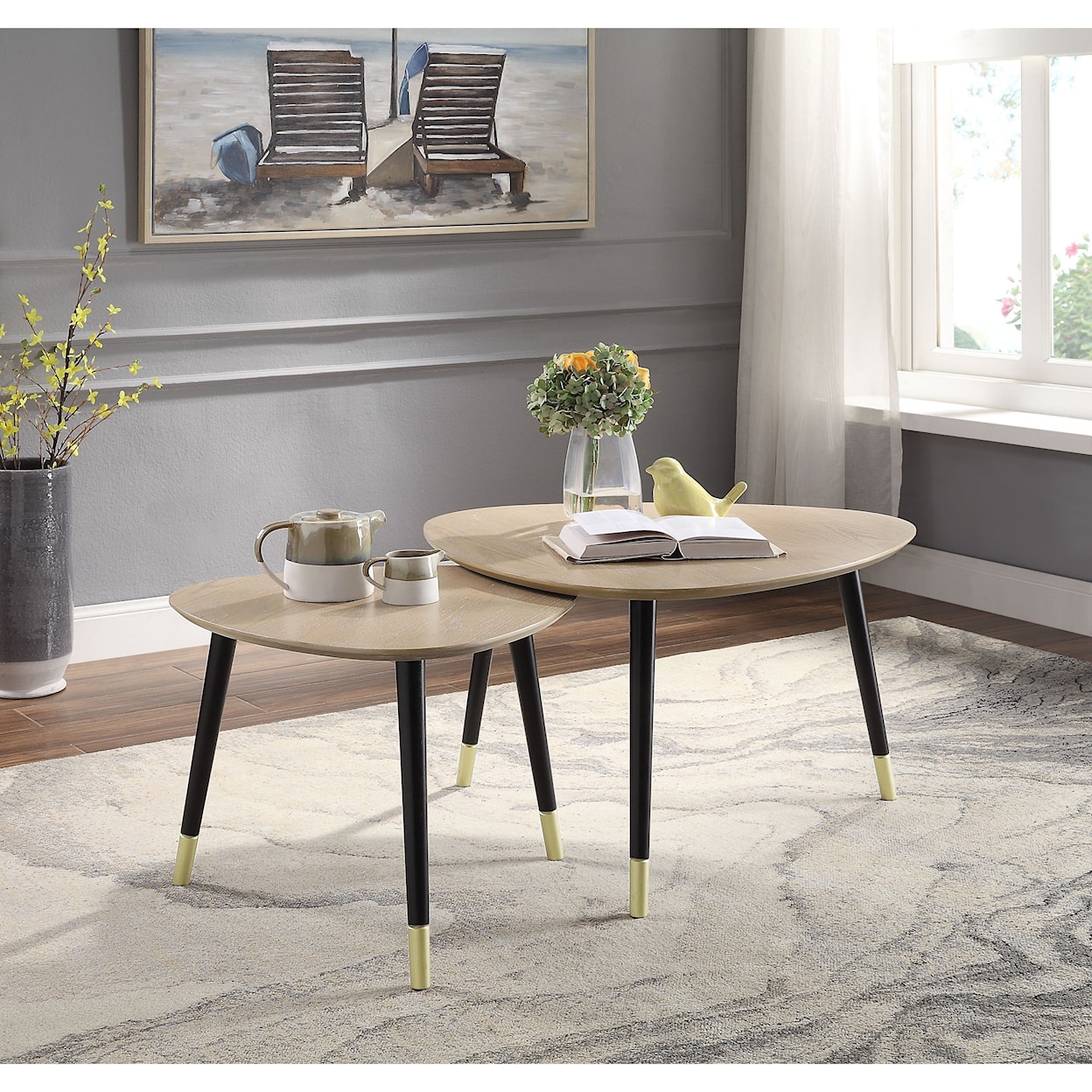 Acme Furniture Allison 2-Pack Nesting Tables