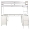 Acme Furniture Ambar Loft Bed w/Chest, Desk & Bookcase