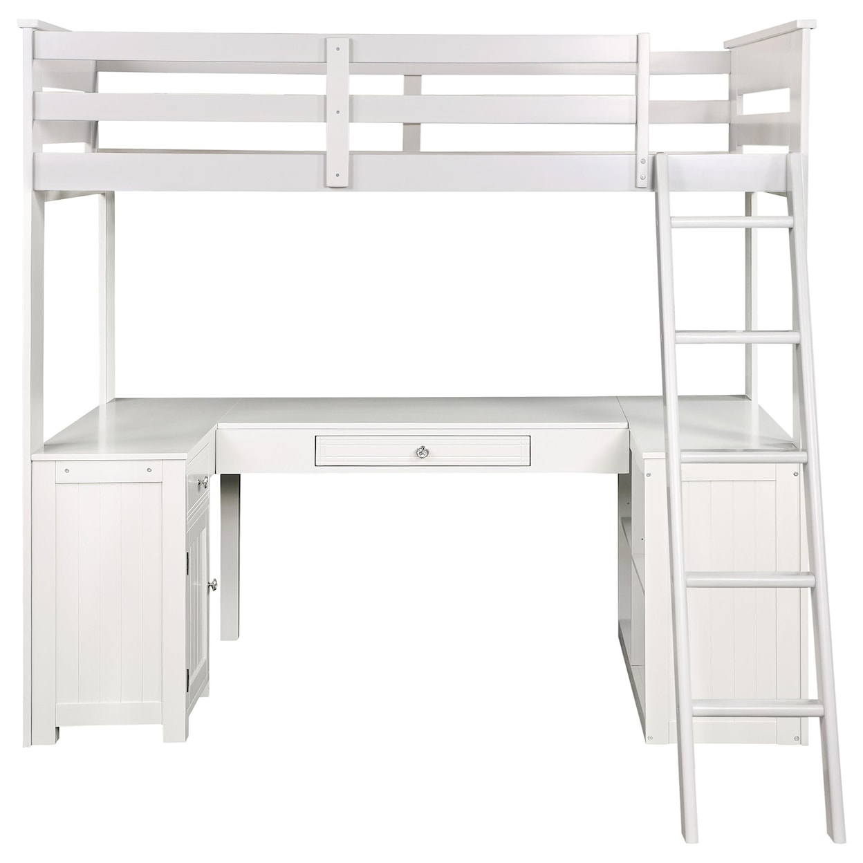 Acme Furniture Ambar Loft Bed w/Chest, Desk & Bookcase
