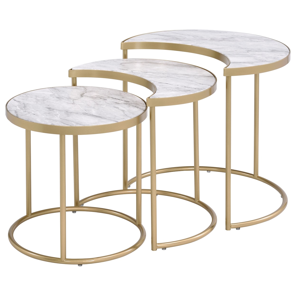 Acme Furniture Anpay 3Pc Pack Nesting Tables