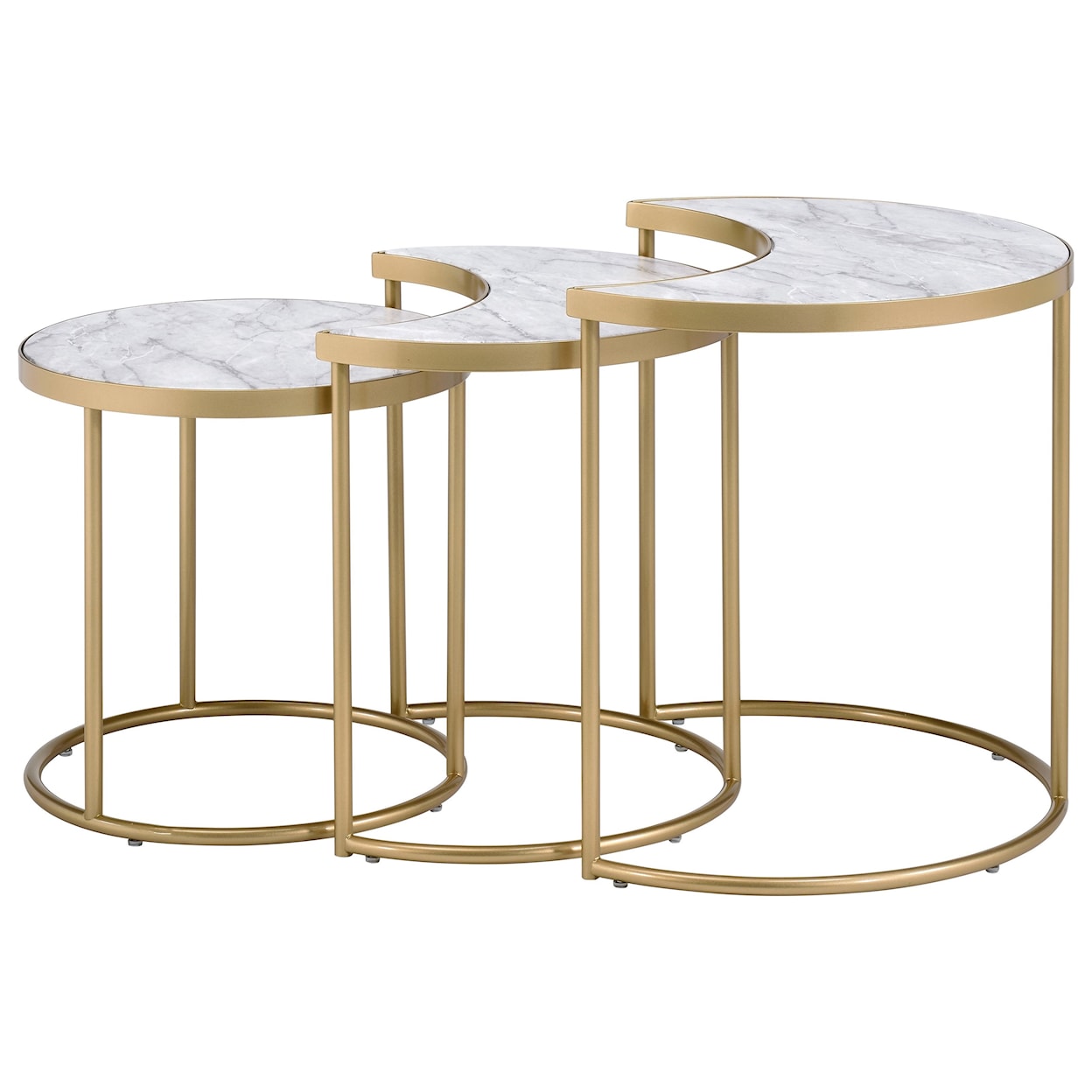 Acme Furniture Anpay 3Pc Pack Nesting Tables