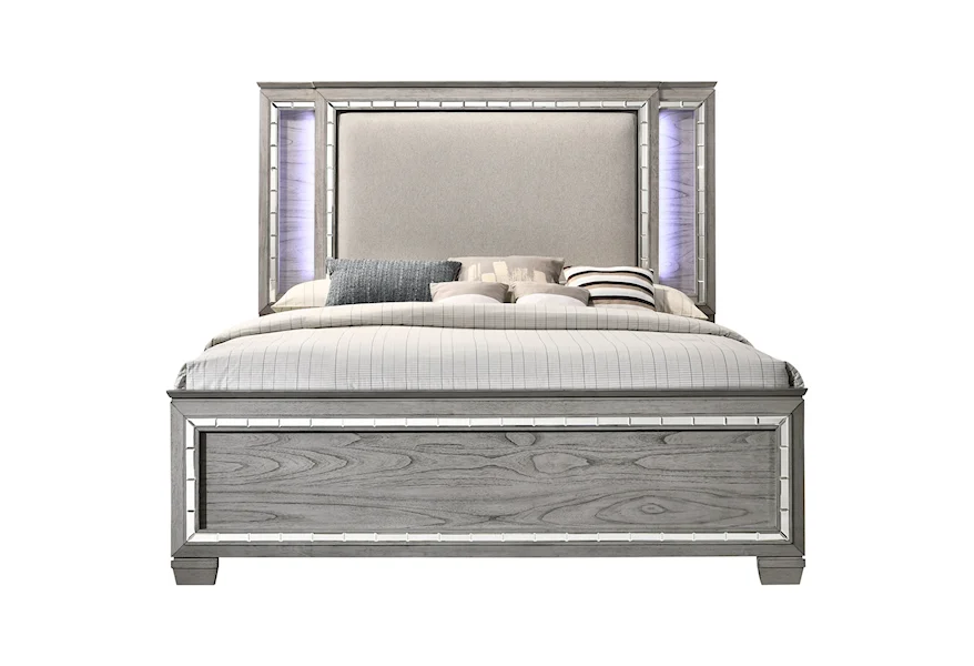 Antares King Bed (LED HB) by Acme Furniture at Dream Home Interiors