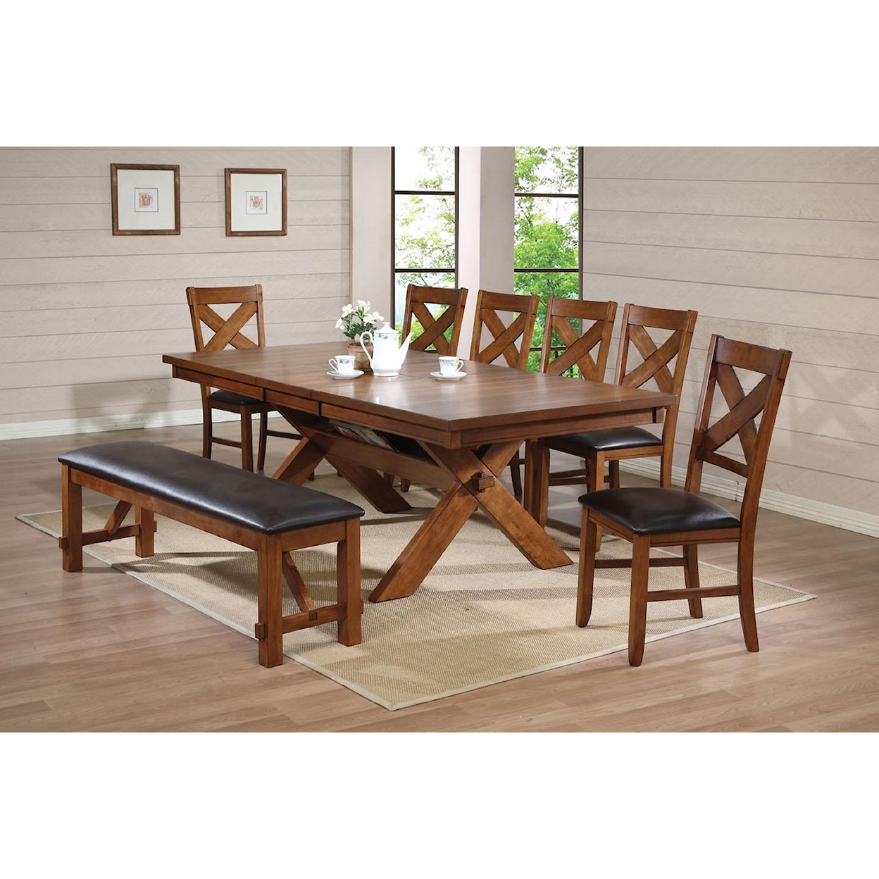 Acme Furniture Apollo Standard Height Dining Set