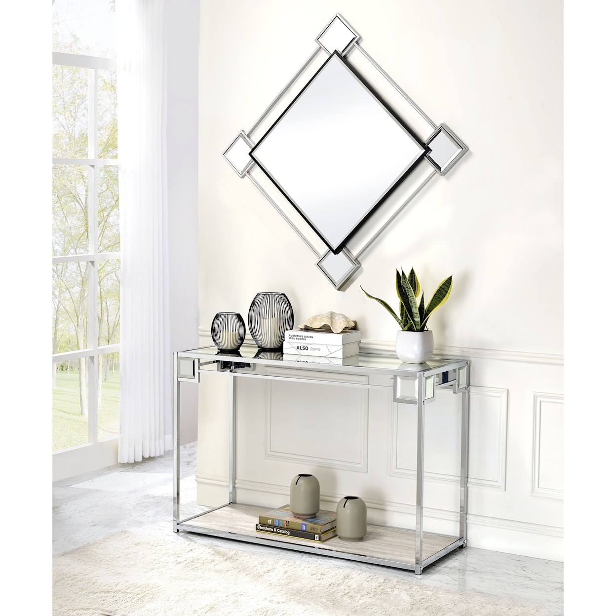 Acme Furniture Asbury Accent Wall Mirror