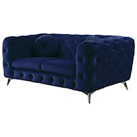 Glam Chesterfield-Style Loveseat