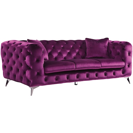 Glam Chesterfield-Style Sofa