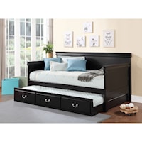 Transitional Twin Daybed with Trundle