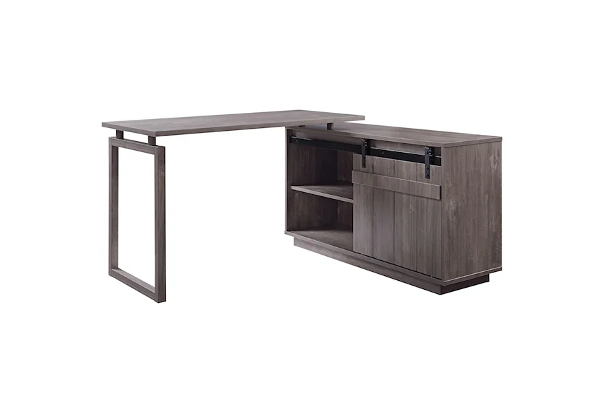Bellarosa L-Shaped Desk by Acme Furniture at A1 Furniture & Mattress