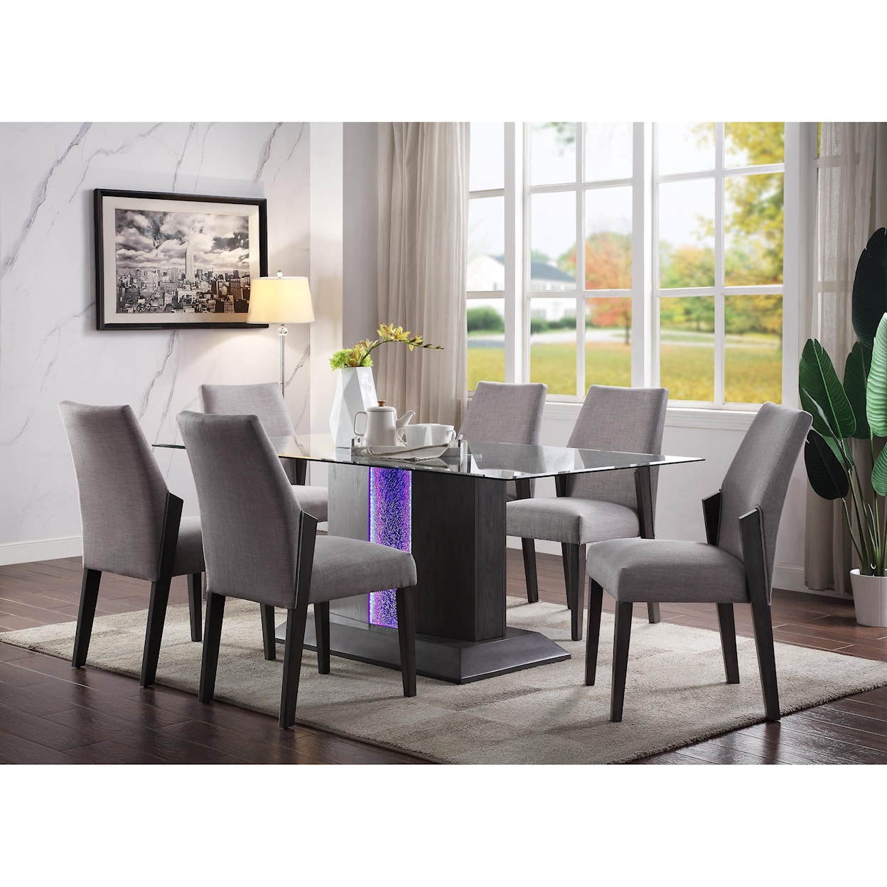 Acme Furniture Bernice 7-Piece Dining Set