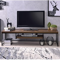 Contemporary TV Stand with Metal Base