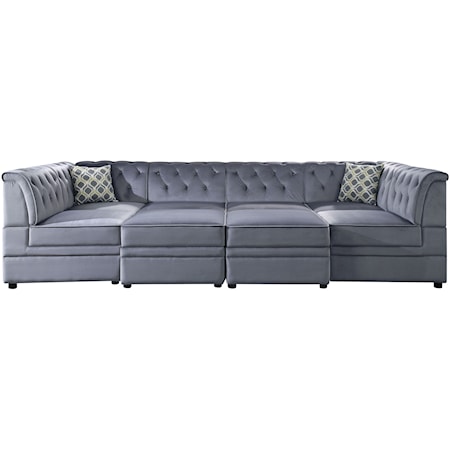 4-Seat Sectional Sofa w/ Storage