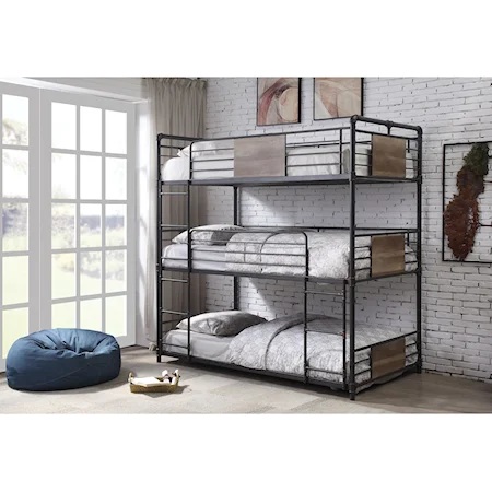 Triple Twin Bunk Bed