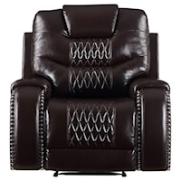 Casual Recliner with Diamond Tufting