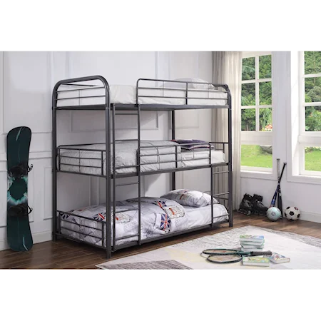 Triple Twin Bunk Bed