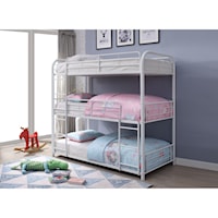 Metal Triple Twin Bunk Bed