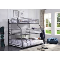 Metal Triple Bunk Bed Twin/Full/Queen