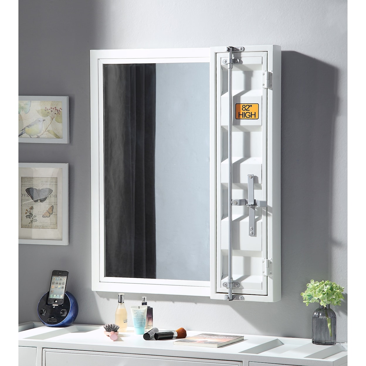 Acme Furniture Cargo Vanity Mirror