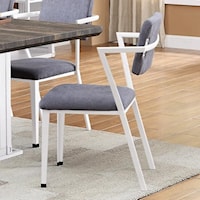 Dining Chair with Gray Fabric