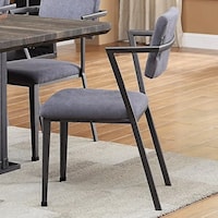 Dining Chair with Gray Fabric