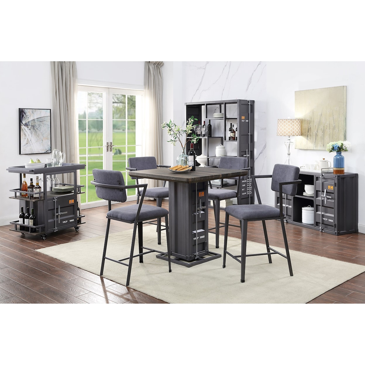 Acme Furniture Cargo Counter Height Table