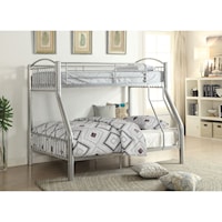 Metal Full over Twin Bunk Bed