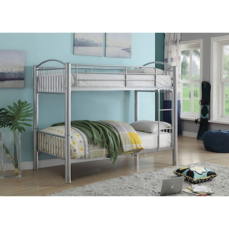 Metal Twin over Twin Bunk Bed