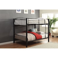 Metal Full over Full Bunk Bed