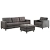 Acme Furniture Ceasar Sectional Sofa (Rev. Ottoman)