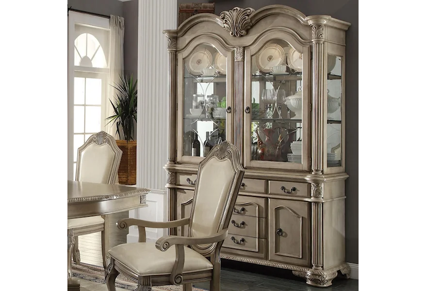 Chateau De Ville Buffet With Hutch by Acme Furniture at A1 Furniture & Mattress