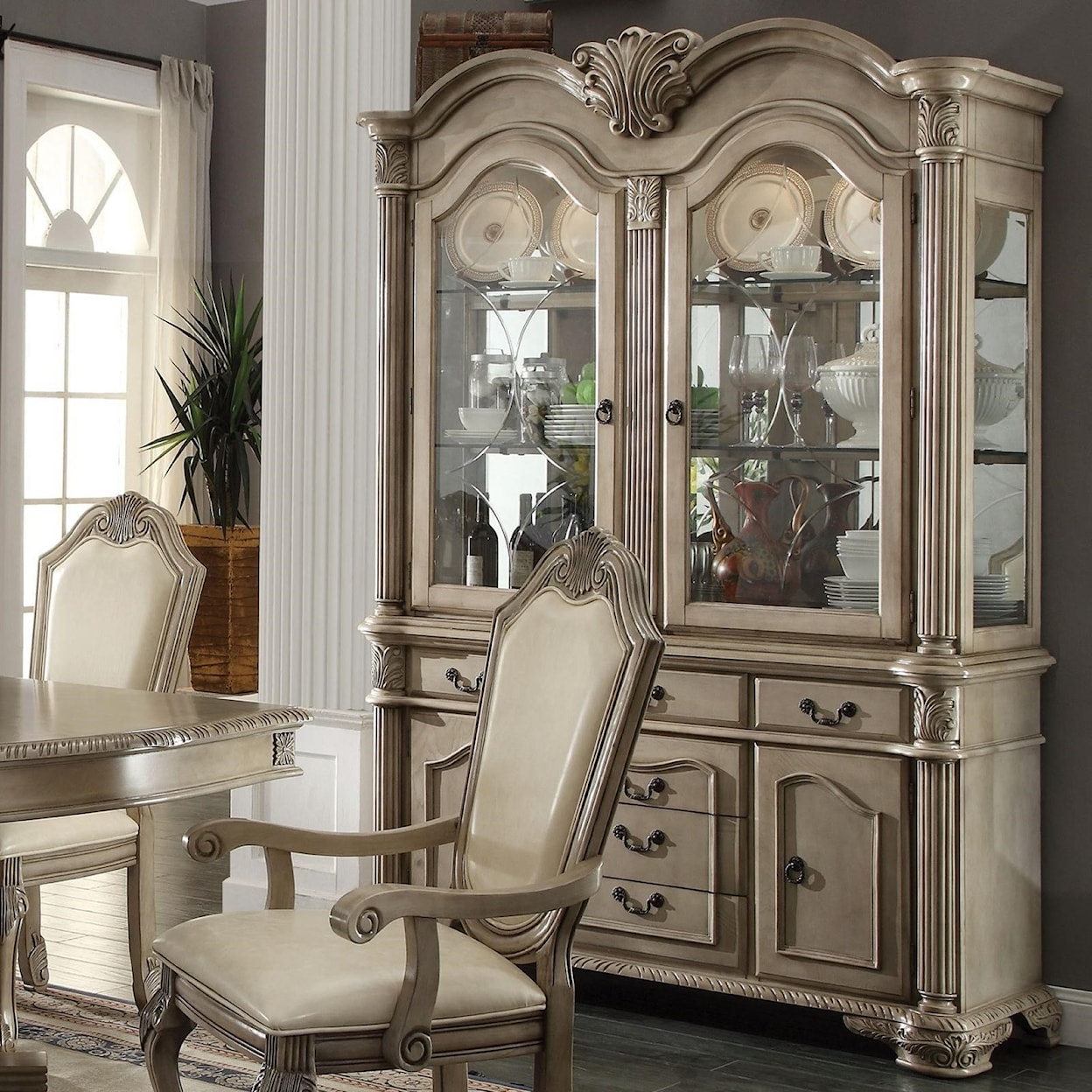 Acme Furniture Chateau De Ville Buffet With Hutch