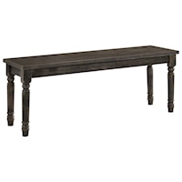 Rustic Wood Dining Bench