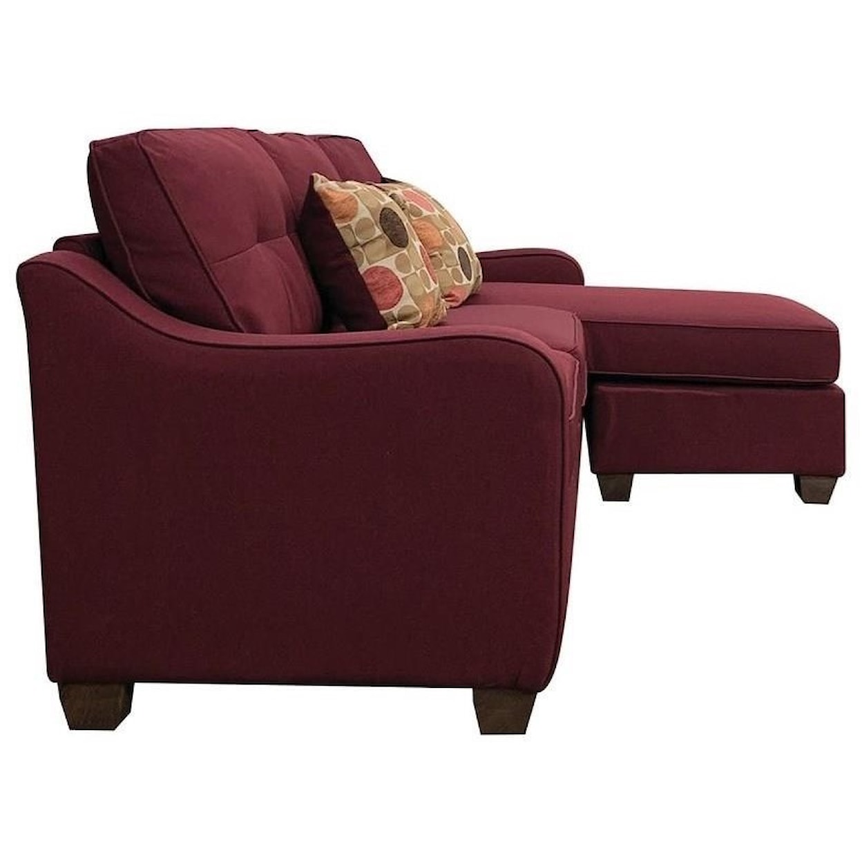 Acme Furniture Cleavon II Sectional Sofa (Rev. Chaise) & 2 Pillows