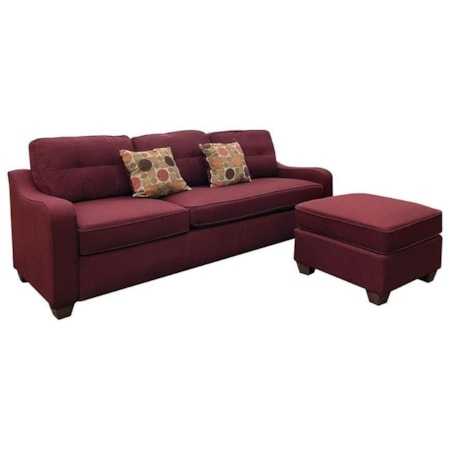 Sectional Sofa (Rev. Chaise) &amp; 2 Pillows