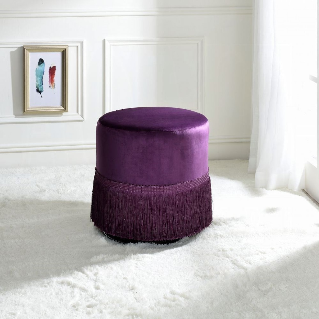 Acme Furniture Clivia Ottoman