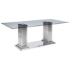 Acme Furniture Cyrene Dining Table w/Double Pedestal