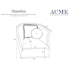 Acme Furniture Daesha Chair w/2 Pillows