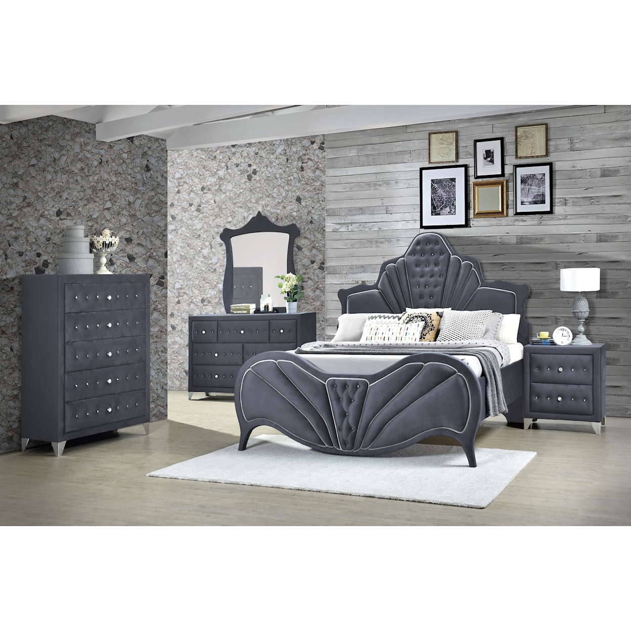 Acme Furniture Dante 7pc Queen Bedroom Group