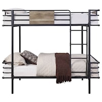 Industrial Twin Over Twin Bunk Bed