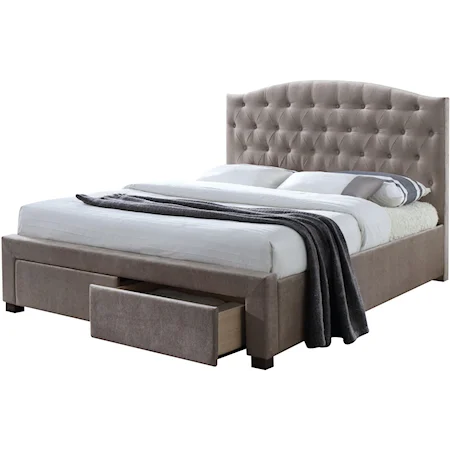 Queen Bed w/Storage