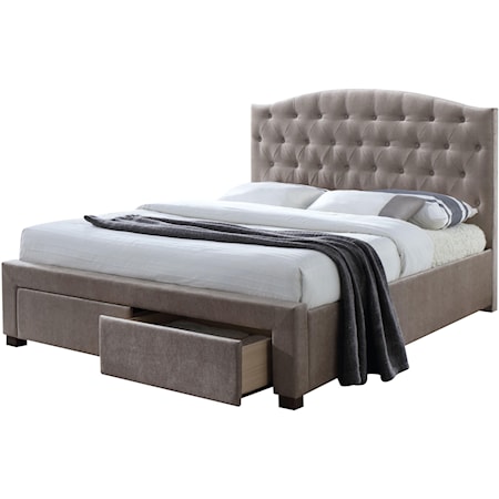 Queen Bed w/Storage