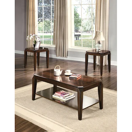 3 Piece Coffee End Table Set