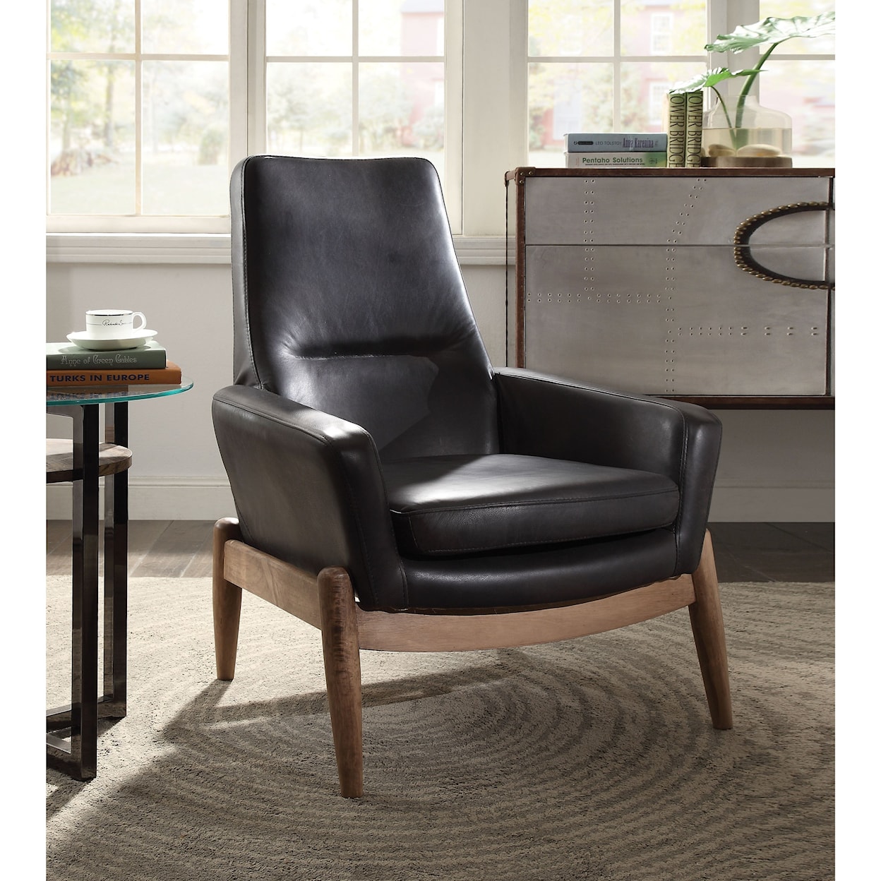Acme Furniture Dolphin Upholstered Accent Chair