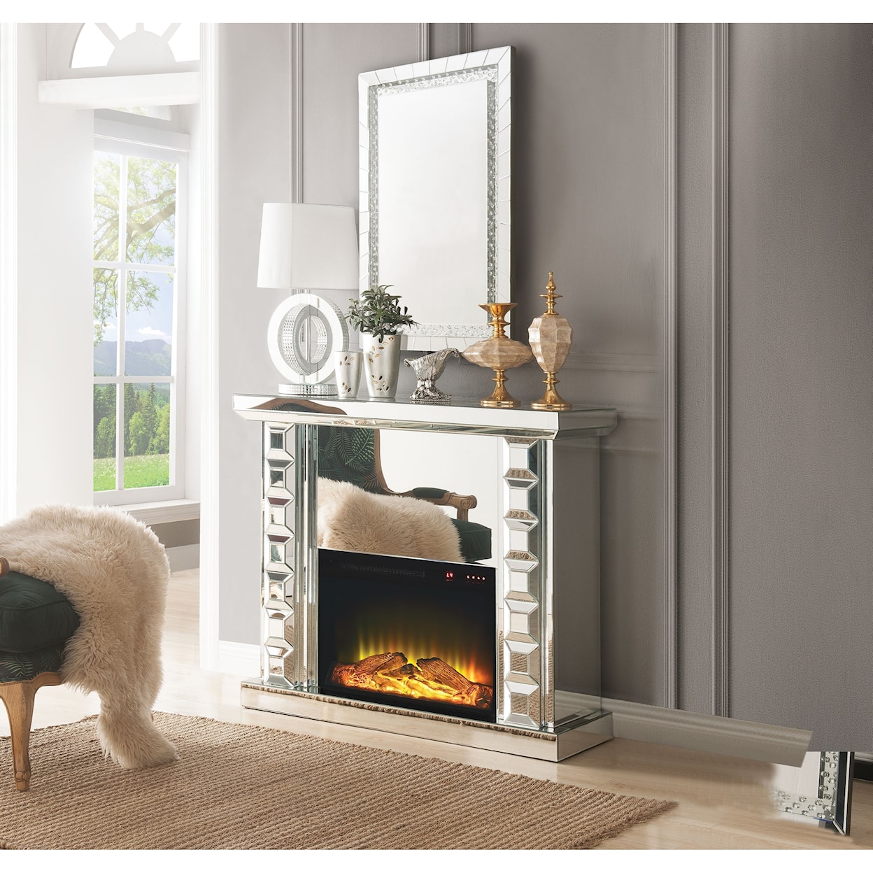 Acme Furniture Dominic Fireplace