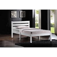 DONATO WHITE TWIN BED |