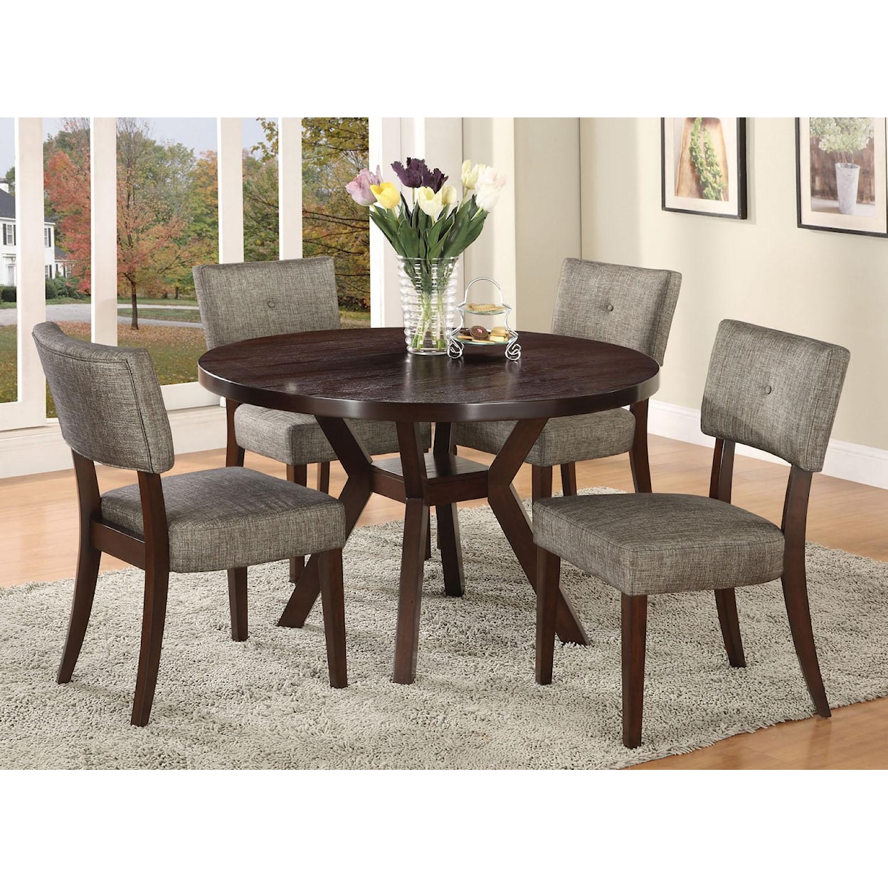 Acme Furniture Drake Espresso 5 Piece Dining Set