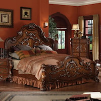 California King Carved Bed
