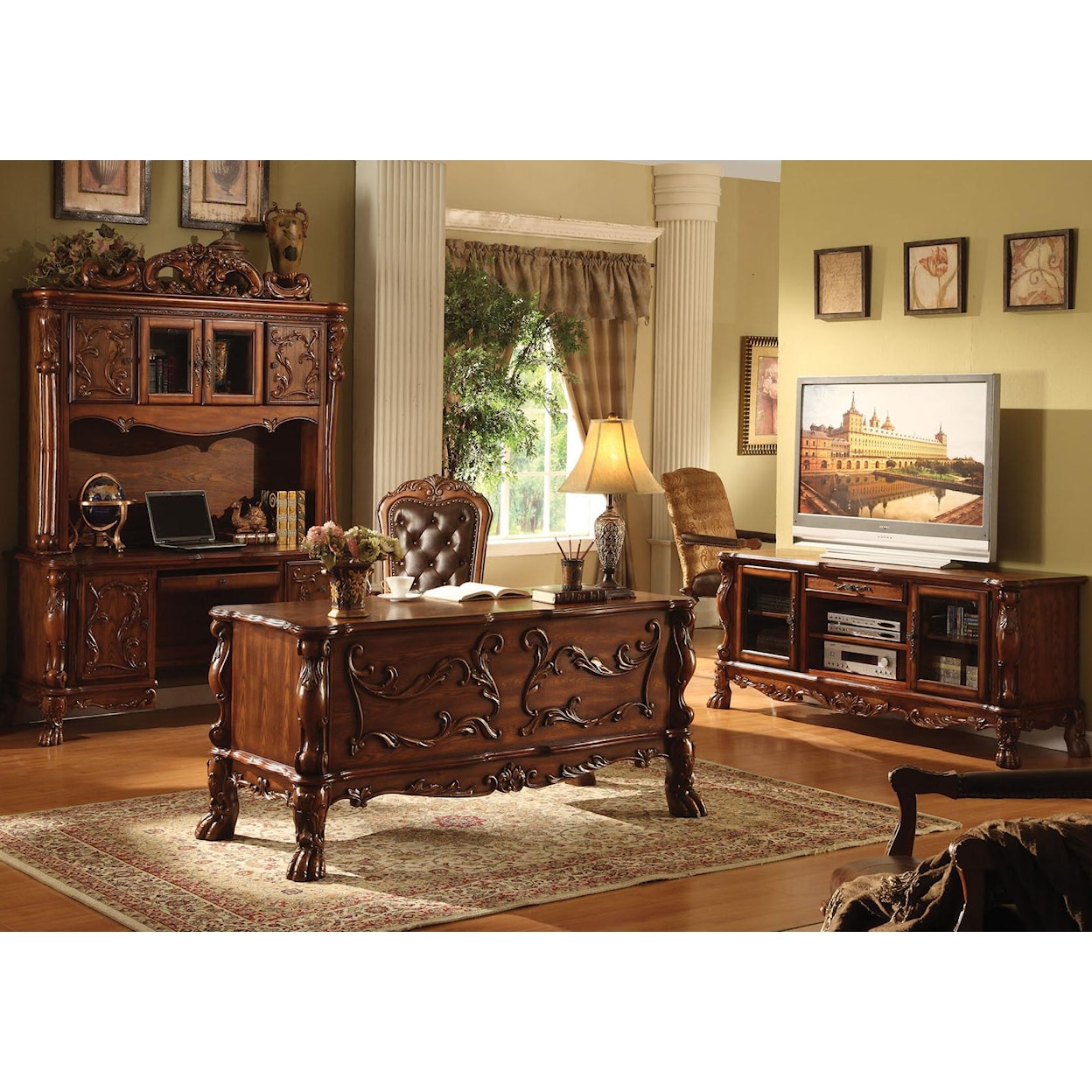 Acme Furniture Dresden II Credenza and Hutch