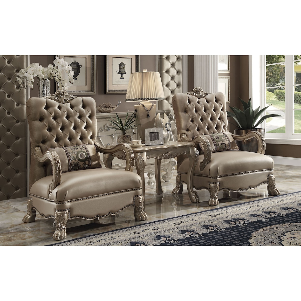 Acme Furniture Dresden Chair & 1 Pillow