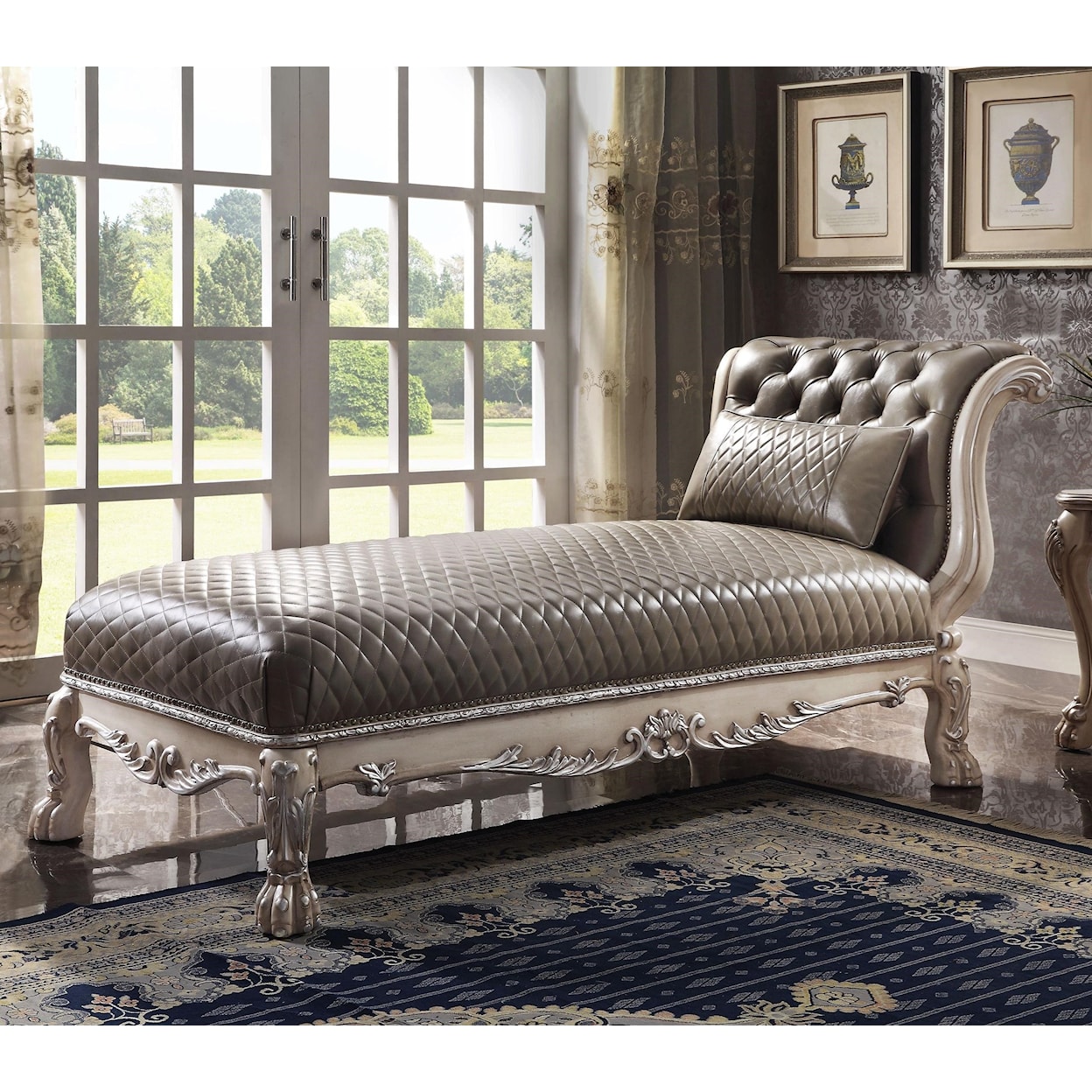 Acme Furniture Dresden II Chaise w/ 1 Pillow