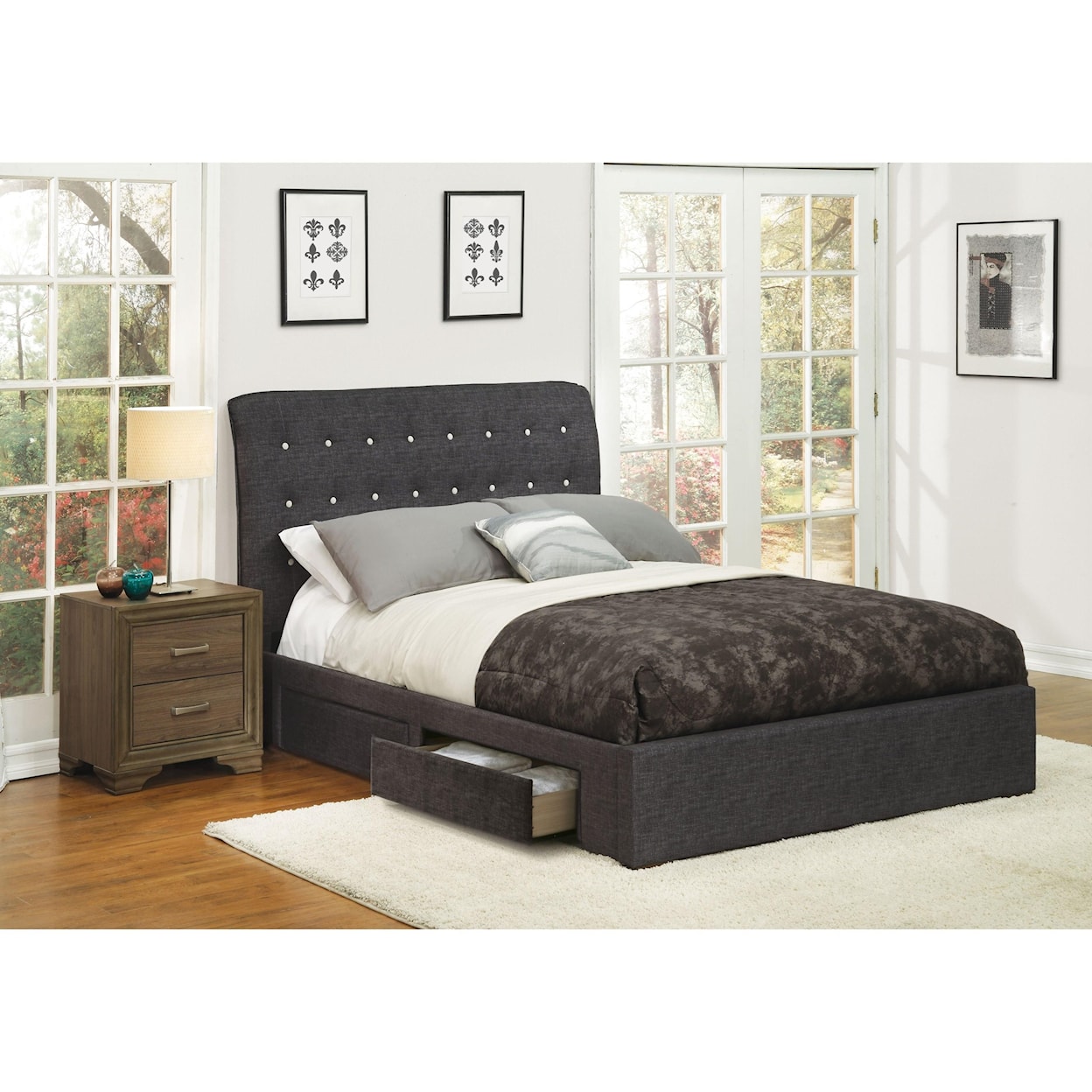 Acme Furniture Drorit Queen Bed w/Storage